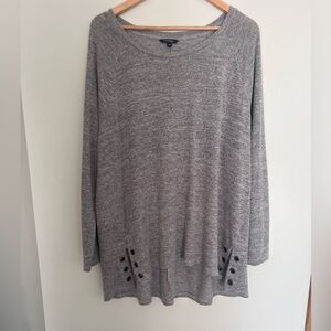 George Gray Long Sleeve Top with Button Accents